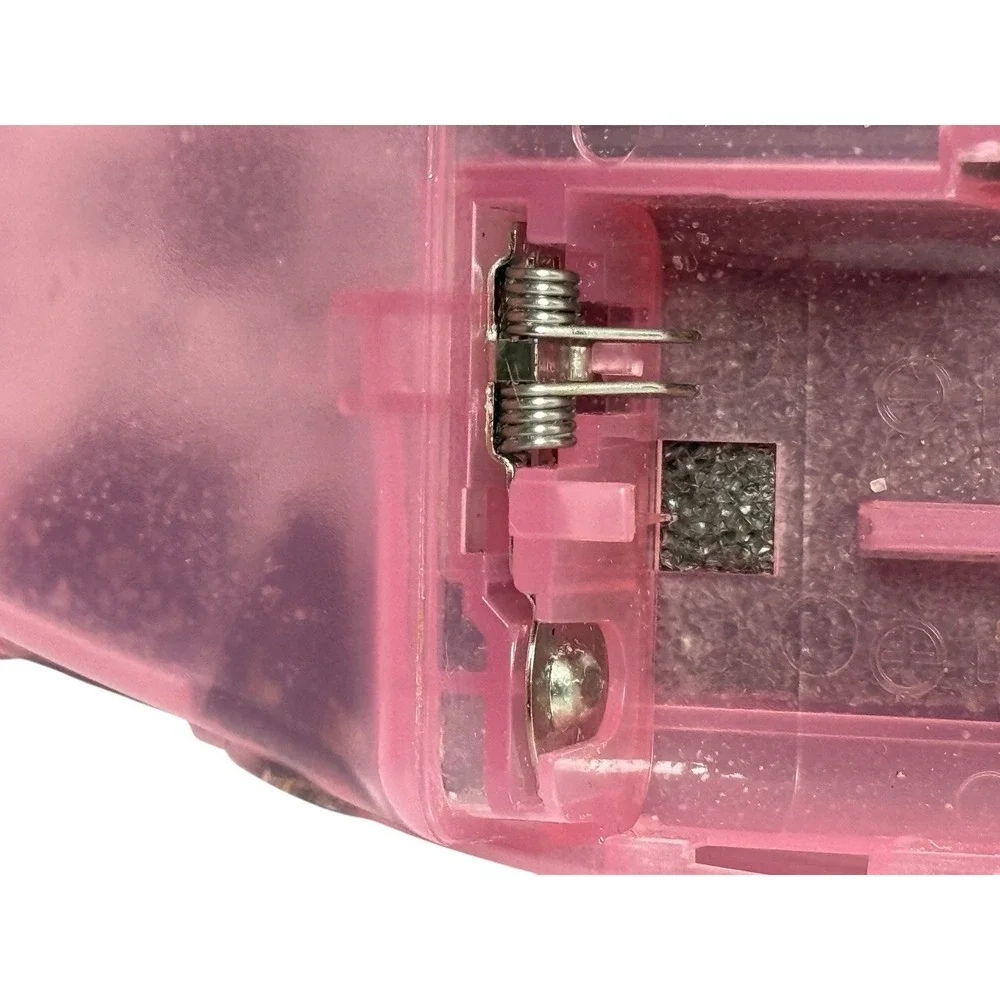 Nintendo Game Boy Advance AGB-001 Clear Pink Handheld System Tested Working